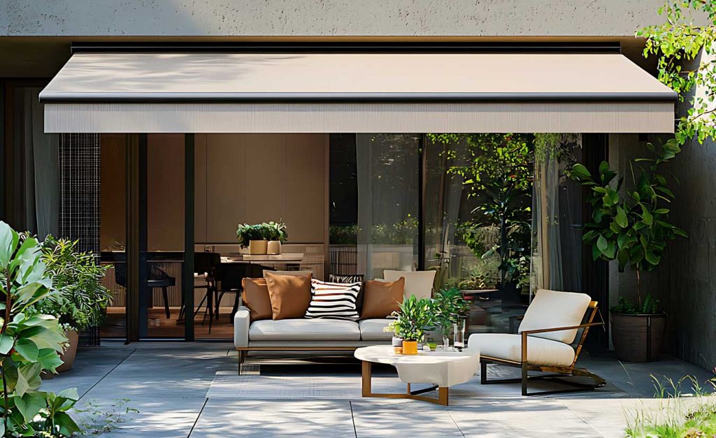 Terrasse avec store extérieur, solution idéale pour limiter la chaleur et profiter d’un meilleur confort d’été actualité